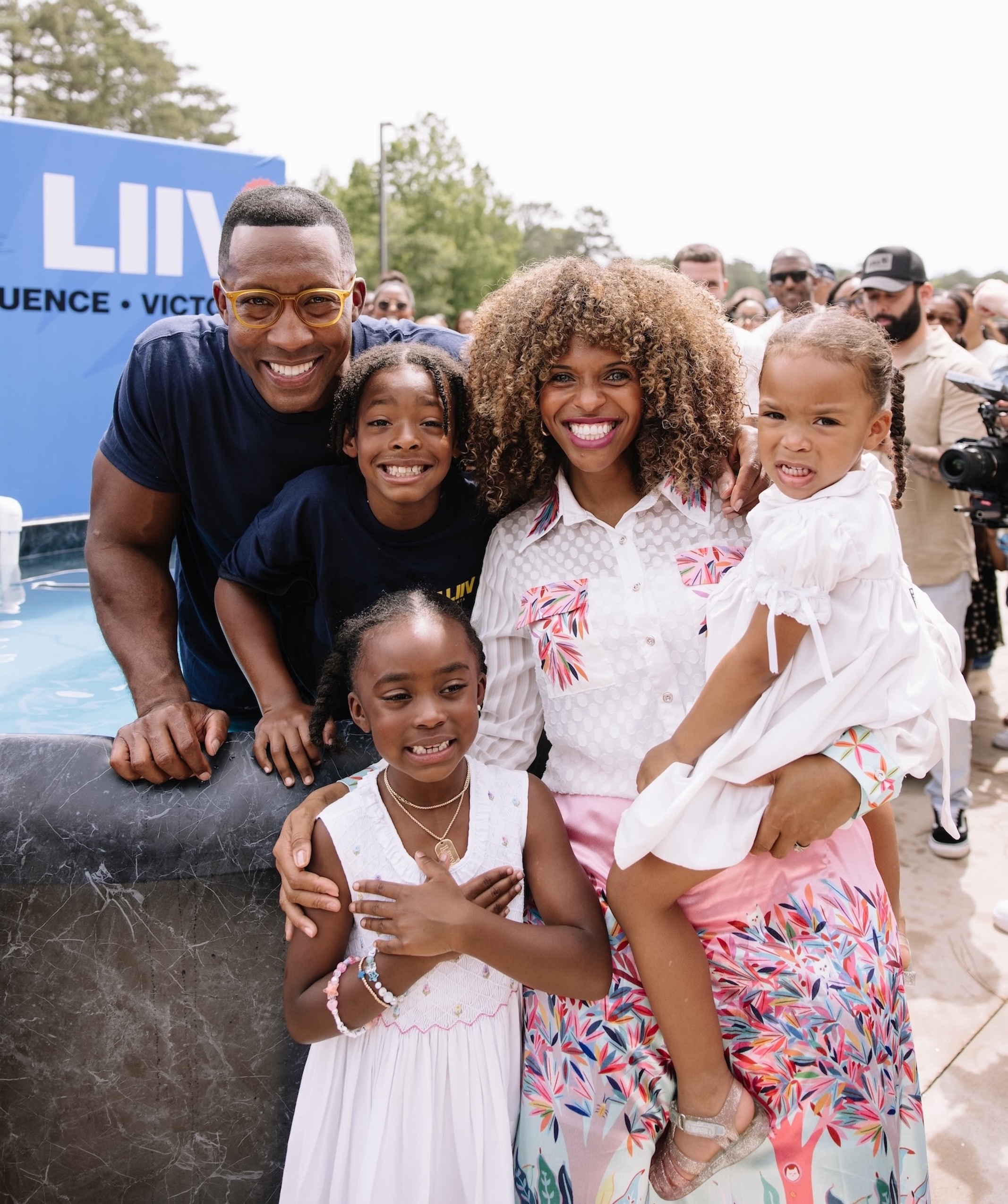 Pastor Mayo and Kai Sowell with their family