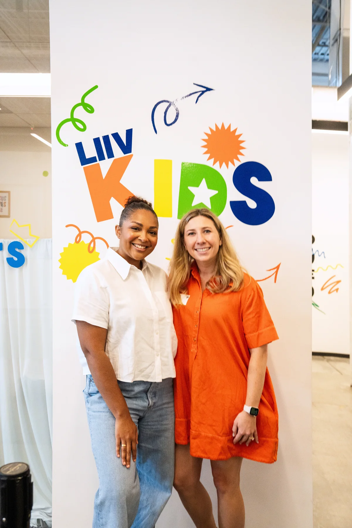 LIIV Kids team members welcoming families